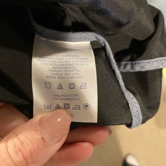 Lands End Black and Gold light weight utility jacket - Picture 6 of 7